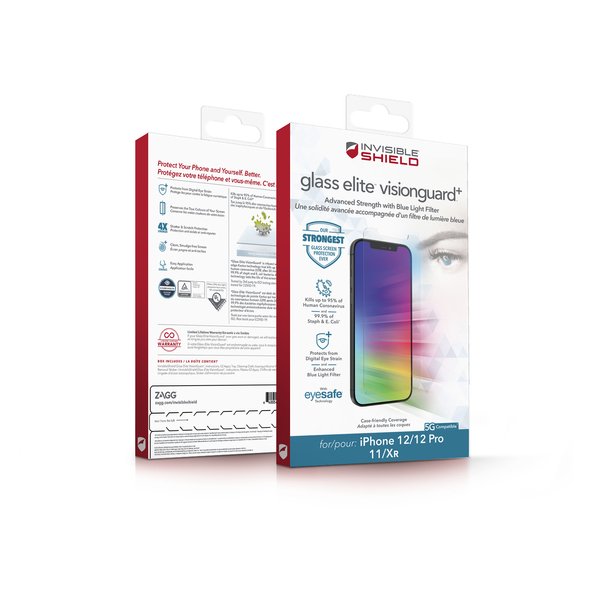 Zagg InvisibleShield Glass Elite VisionGuard+, iPhone 12 / 12 Pro -lasikalvo
