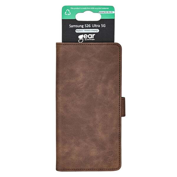 GEAR Classic 3 card Recycled Magnetic Samsung S26 Ultra Brown