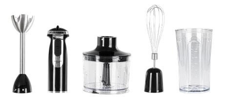 NORDIC HOME CULTURE Stockholm, 3in1 sauvasekoitin, 800W, hopea/musta