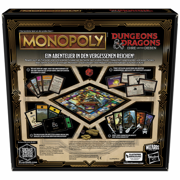 Hasbro Monopoly Dungeons and Dragons Movie -lautapeli (EN)