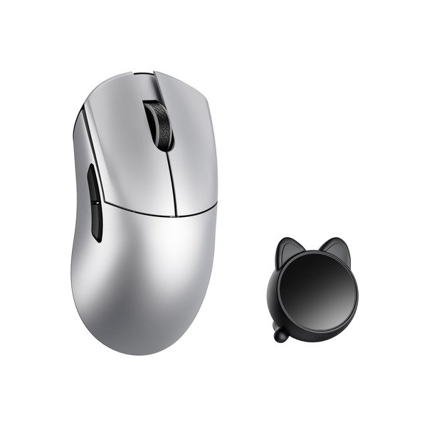 WLMouse Huan Omron Optical 8K Huan Wireless Gaming Mouse, Silver