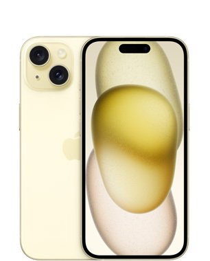 Kunnostettu iPhone 15 128 Gt, keltainen (Tyydytt&auml;v&auml; kunto)