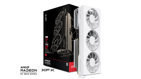 XFX Radeon RX 9070 GRE Swift White Triple Fan 12 Gt -n&auml;yt&ouml;nohjain
