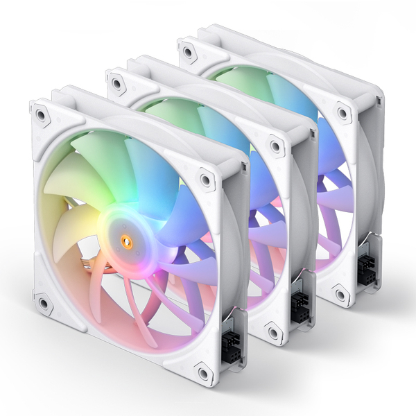 Jonsbo ZF120 PWM, ARGB, 120mm, daisy chain - case fan, white, 3pcs