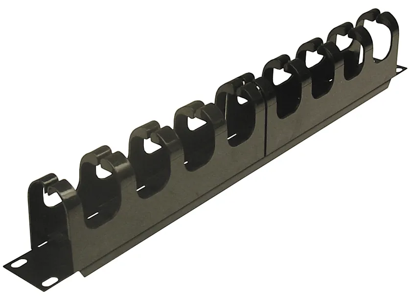 19" kaapelikouru 1U, 10 pidikett&auml;