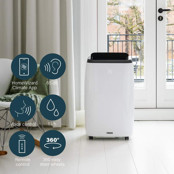 Princess - smart air conditioner, 9k, white