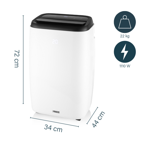 Princess - smart air conditioner, 9k, white