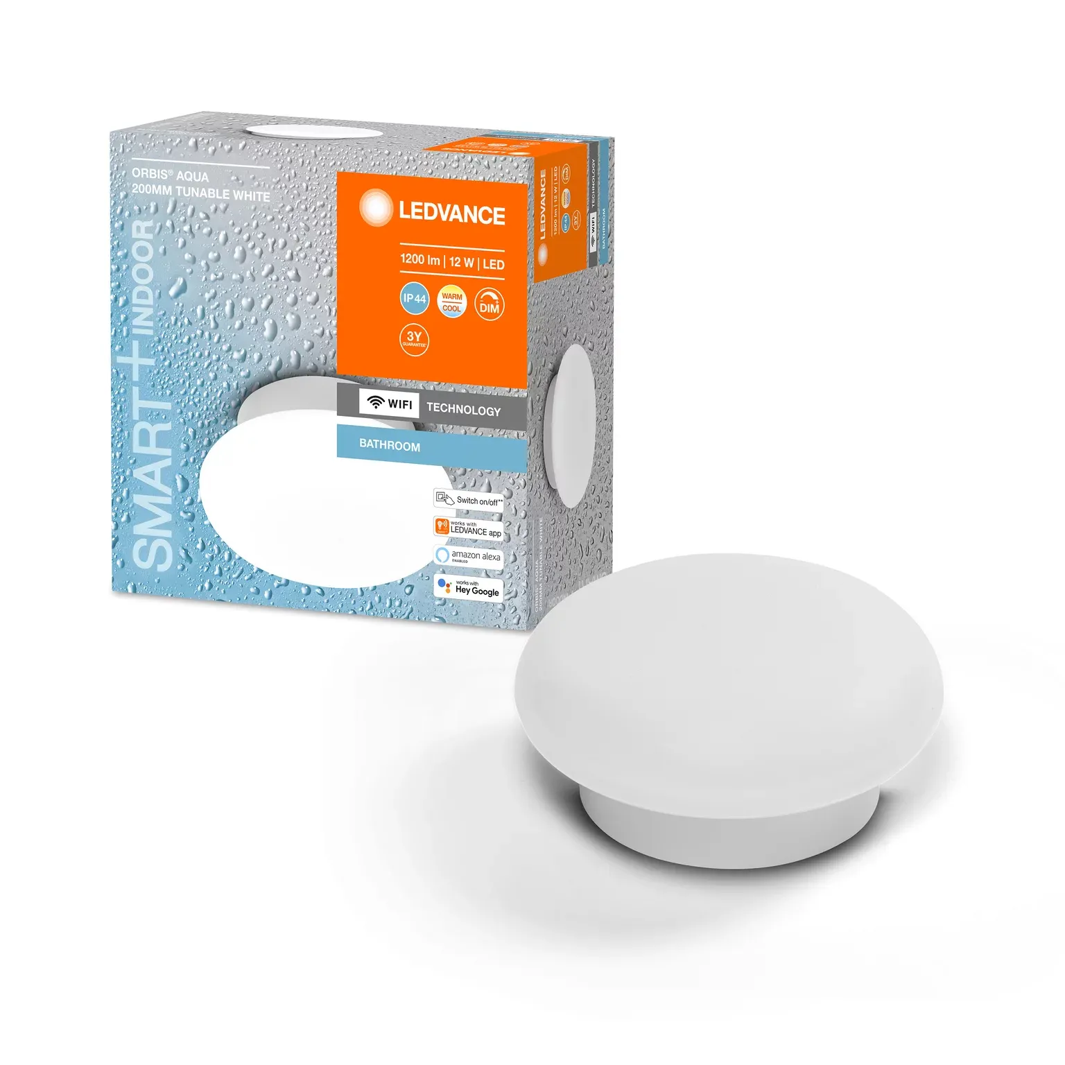 Ledvance SMART+ Wall Orbis Aqua 12W TW White IP44 WiFi - C