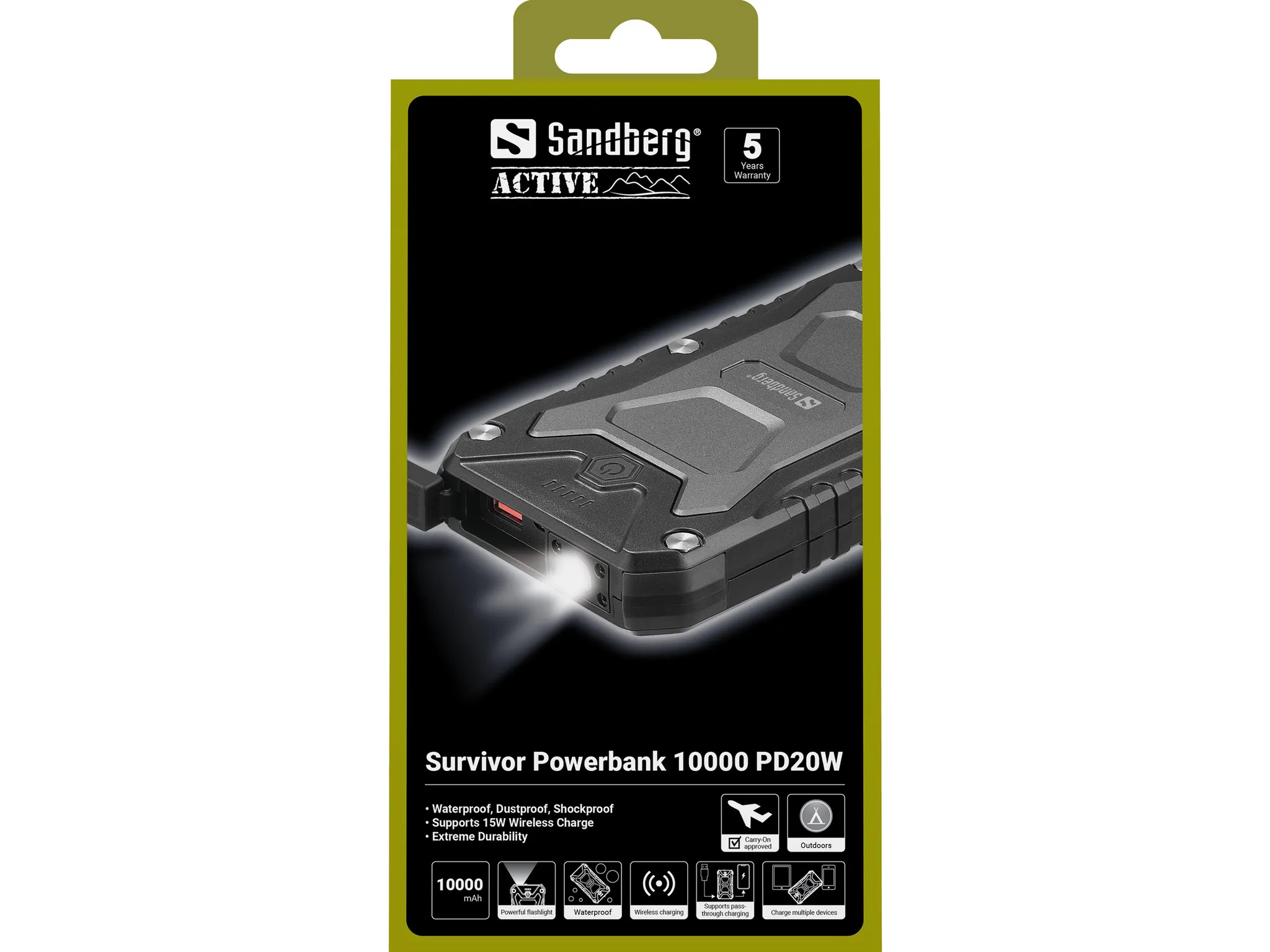 Sandberg Survivor Powerbank 10000 PD22W Survivor Powerbank 10000 PD22W