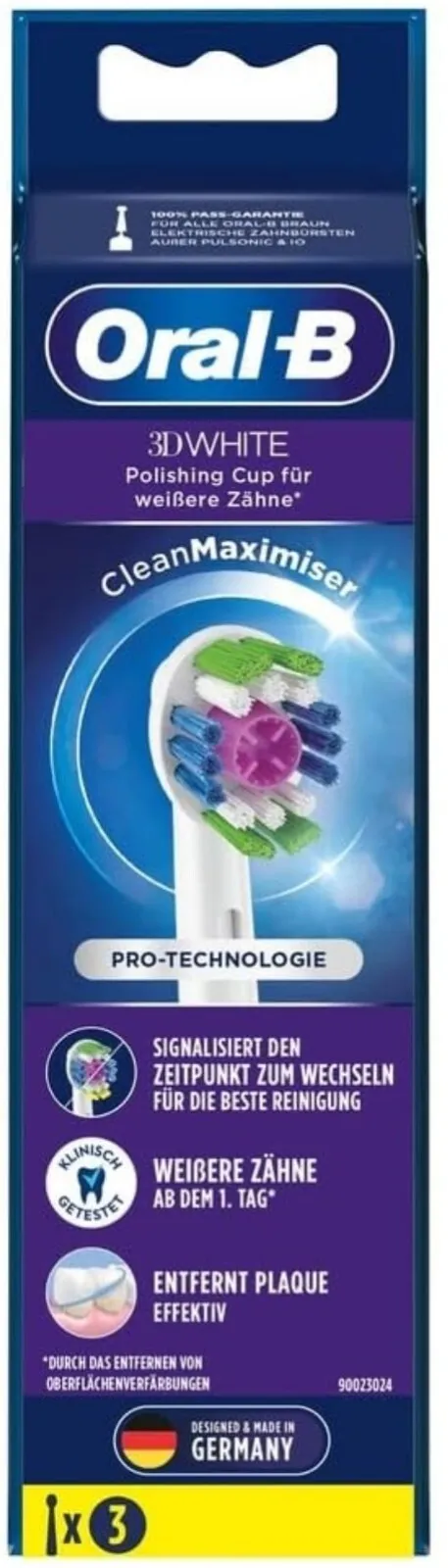 Braun Oral-B Clean 3D CleanMax white - brush head, 3pcs