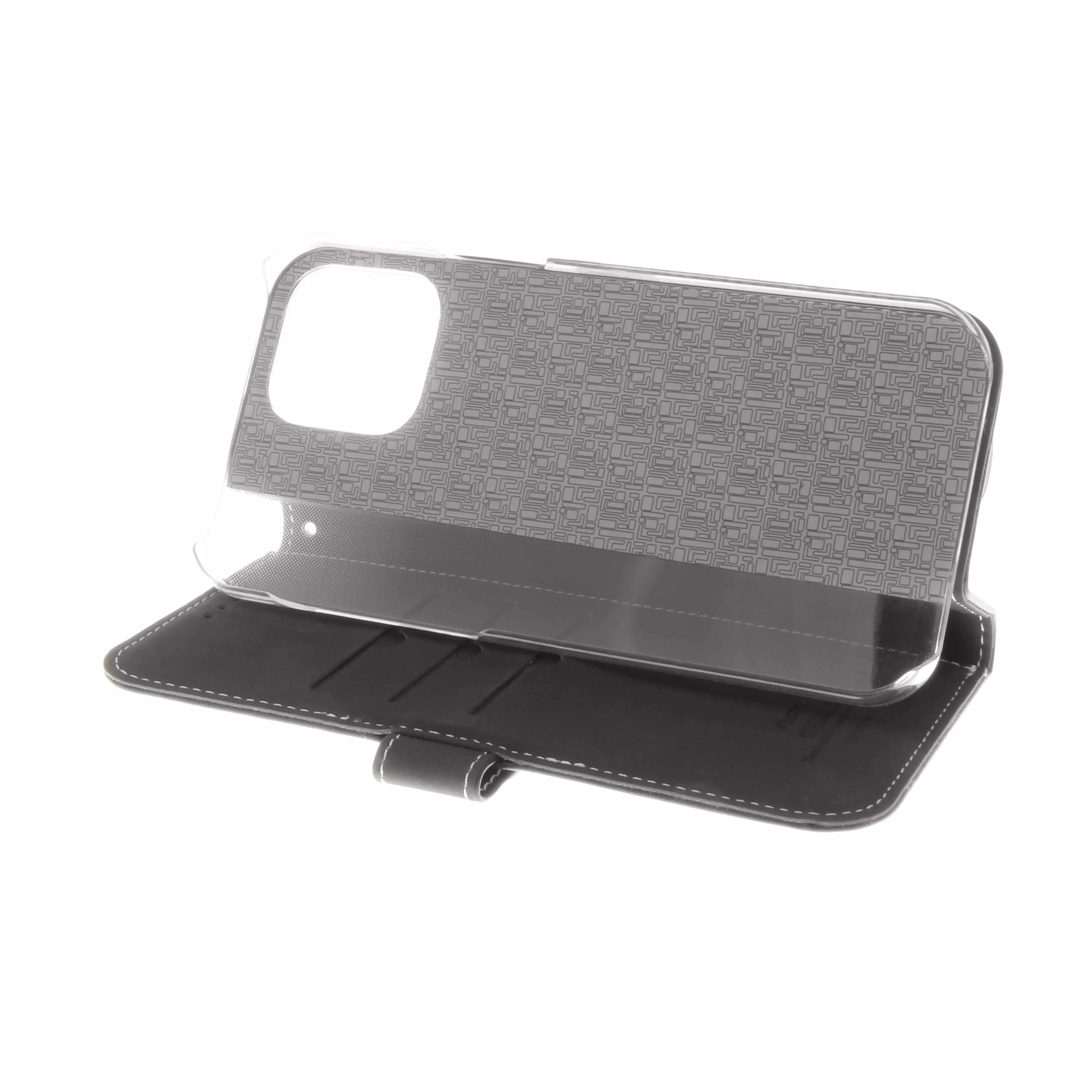 Insmat Flip Case, iPhone 13 Pro Max -lompakkokotelo, Musta