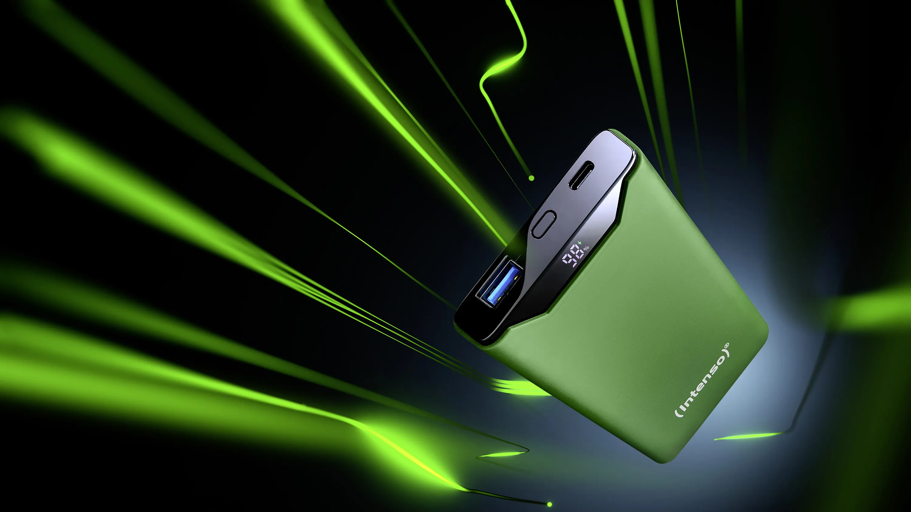 Intenso F10000 -varavirtalähde, 10000 mAh, Vihreä