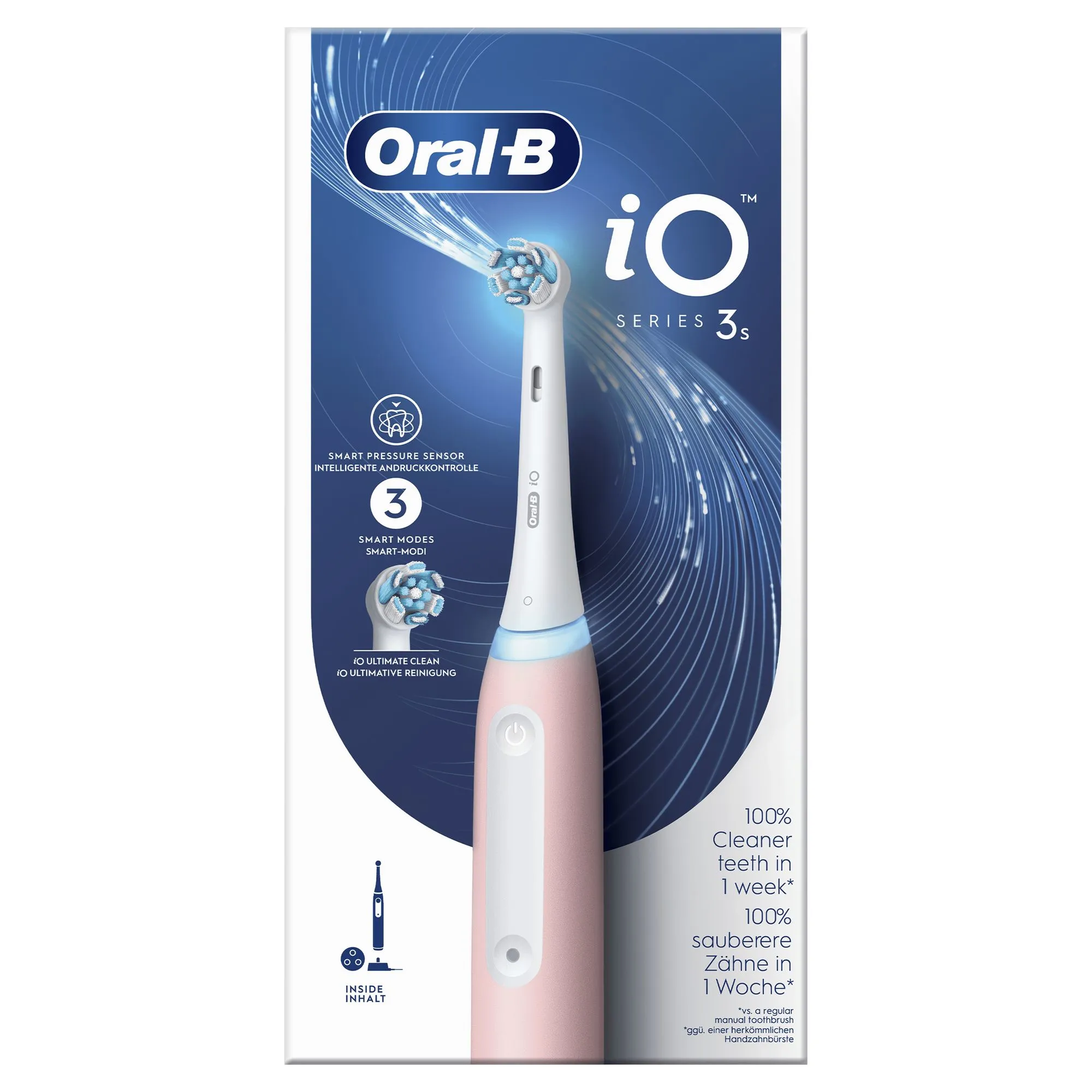 Oral-B iO3 Series Electric Toothbrush, Blush Pink