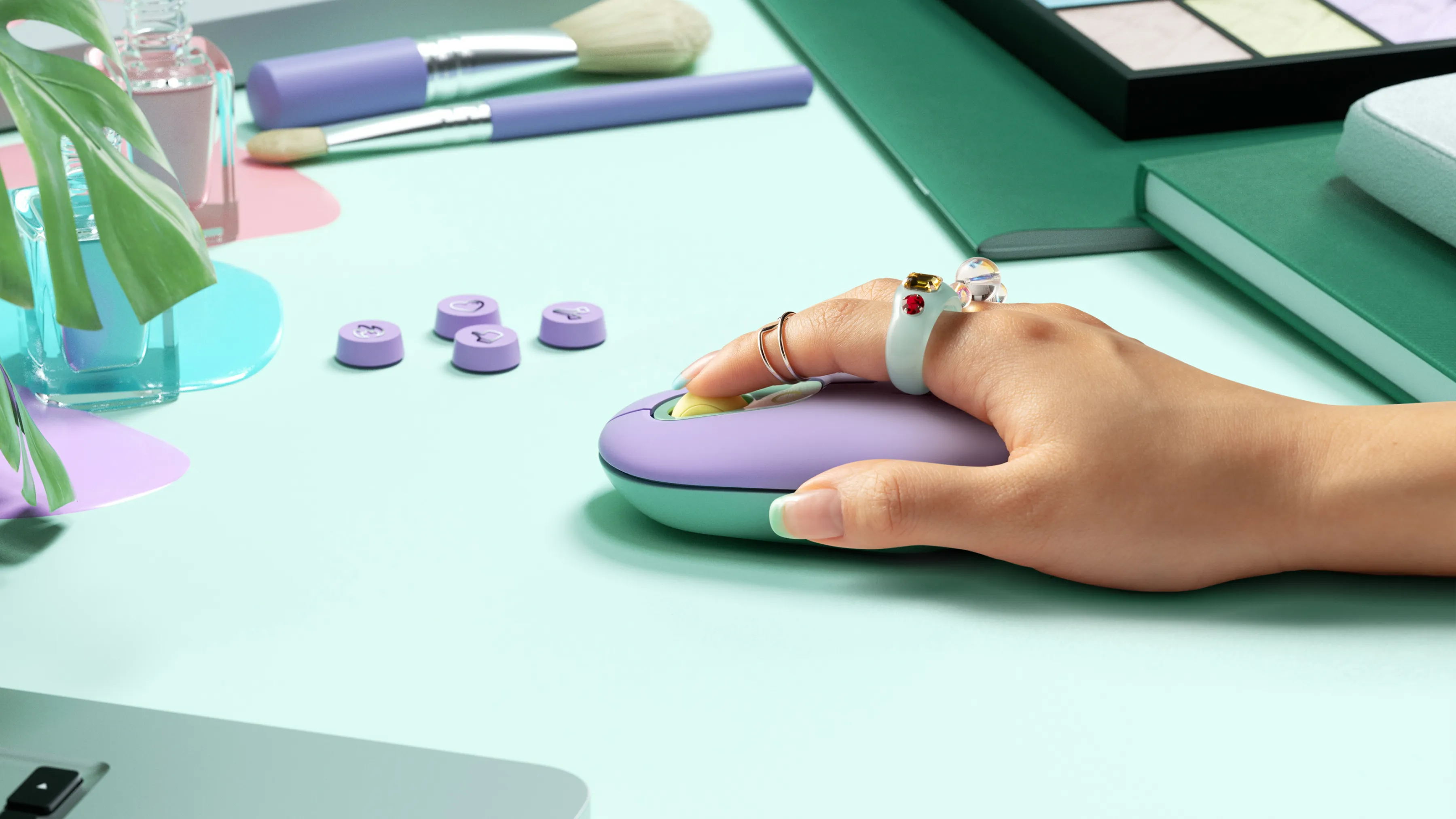 Logitech POP - wireless mouse, Mint colour, Daydream Mint