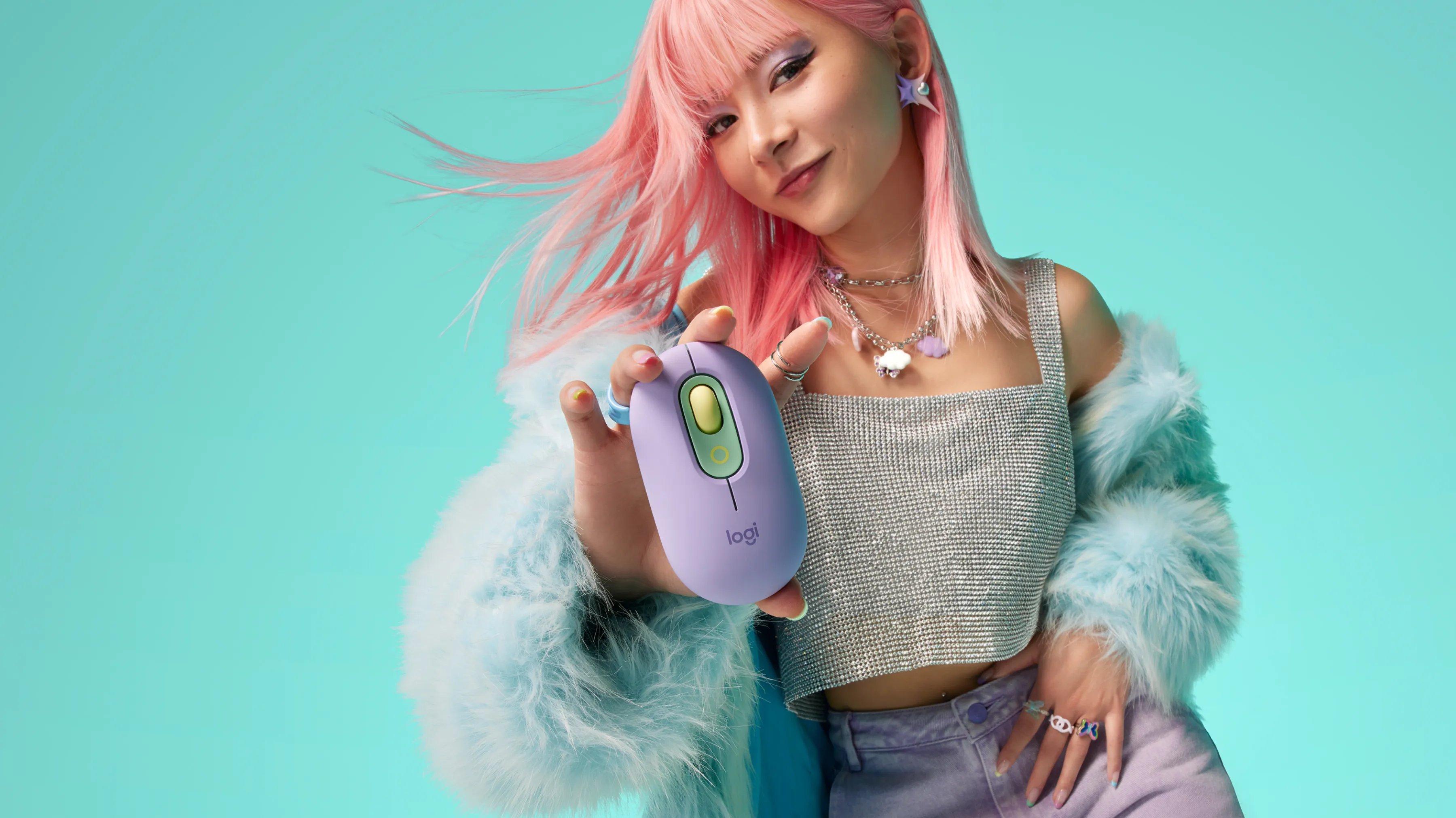 Logitech POP - wireless mouse, Mint colour, Daydream Mint