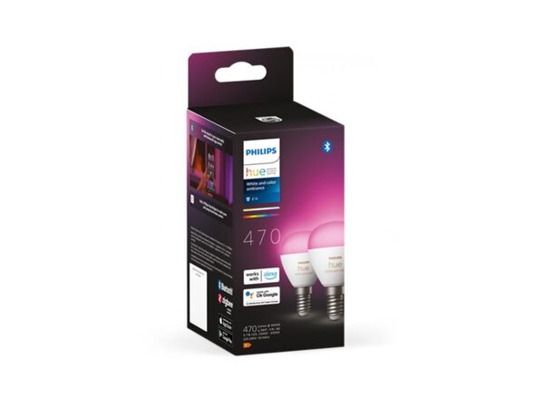 Hue White Color Ambiance E14 Klot 2-pack