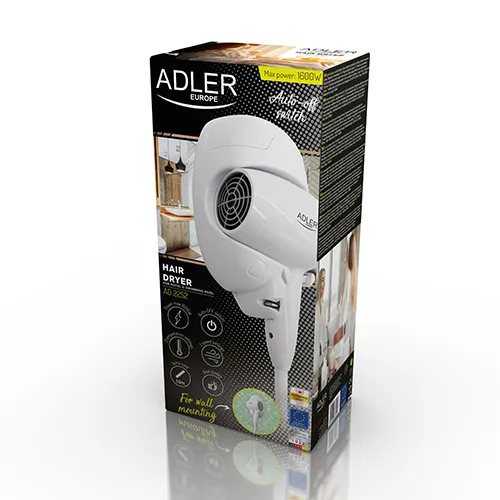 Adler AD 2252 Hotel 1600W Hair Dryer, White