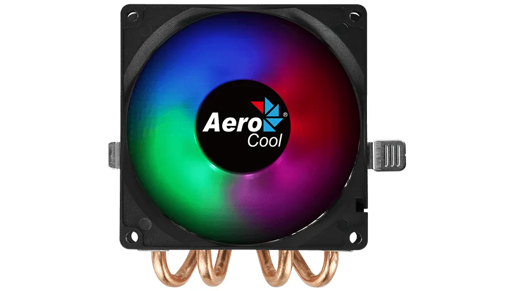 Aerocool PGS Air Frost 4, 90 mm RGB -prosessorij&auml;&auml;hdytin, musta