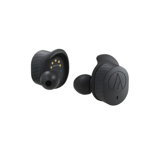 Audio-Technica ATH-SPORT7TW tr&aring;dl&ouml;sa in-ear h&ouml;rlurar, svart