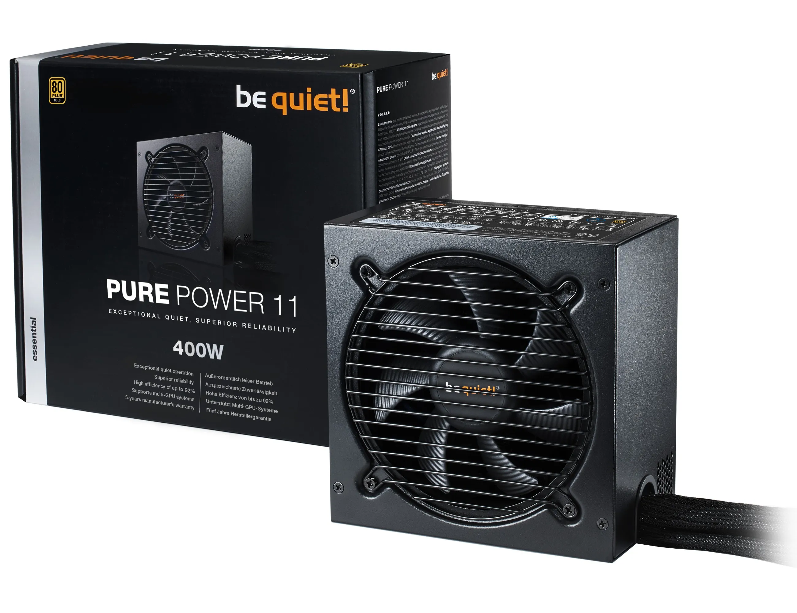be quiet! Pure Power 11 400W -virtalähde, 80 Plus Gold