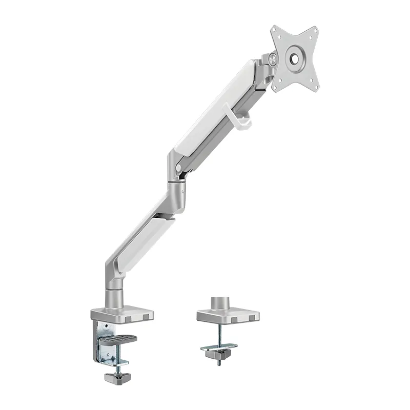 Logilink Single Gas Spring - moitor arm, Silver, 17-32", 9kg