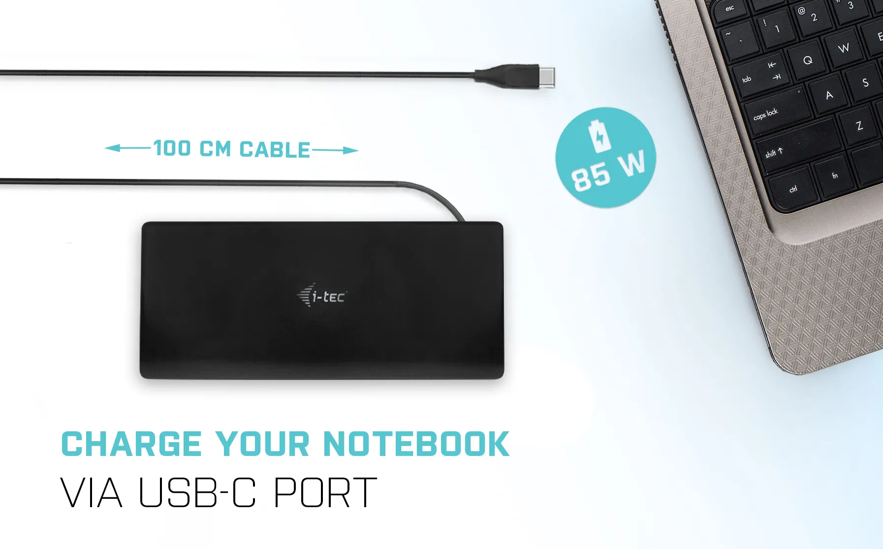 I-Tec USB-C Quattro Display PD 85 W - docking station