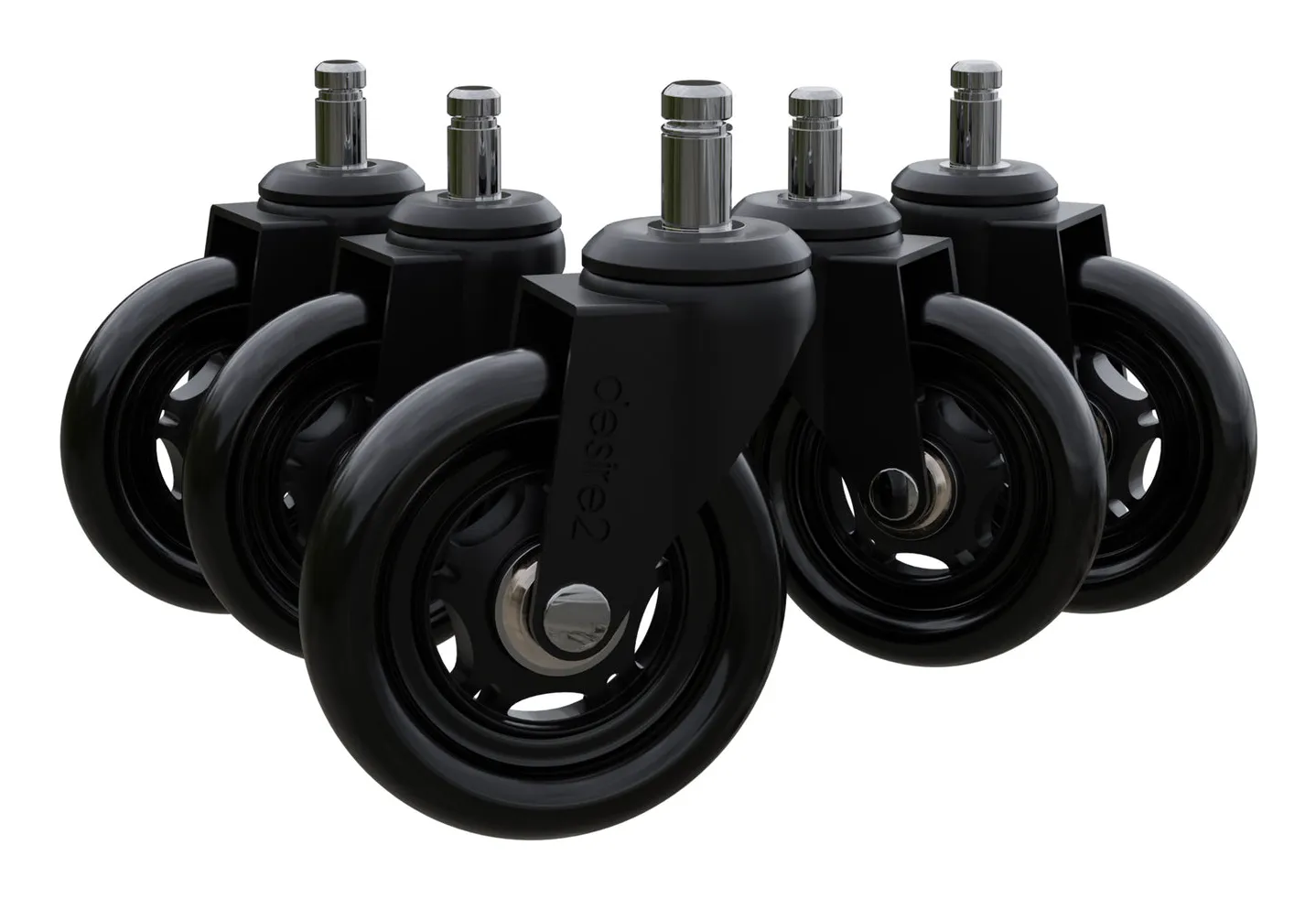 DESIRE2 Swivel Roller Wheels For Universal Chairs 22mm 5-pk