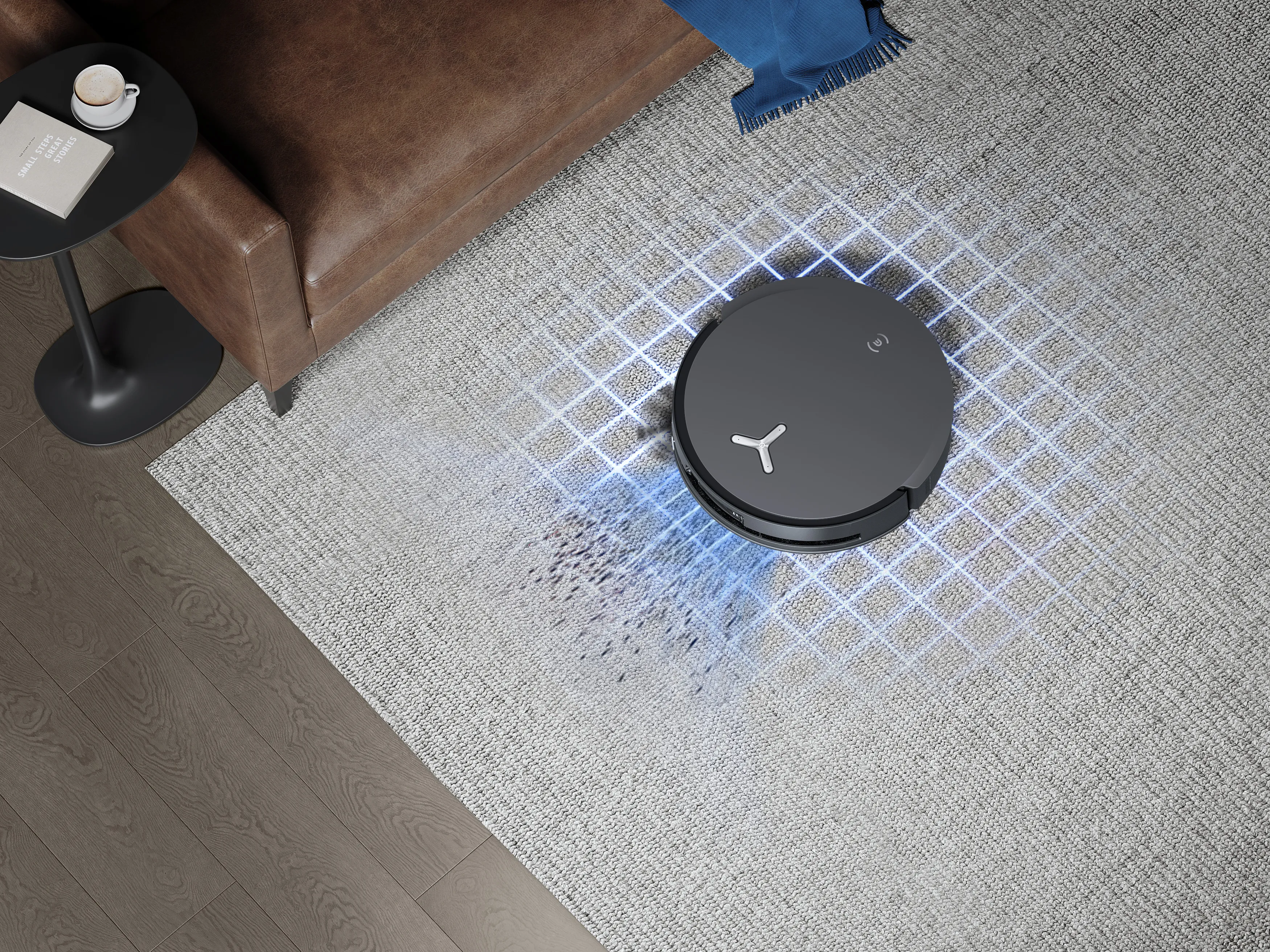 ECOVACS DEEBOT X8 OMNI - robotdammsugare, svart