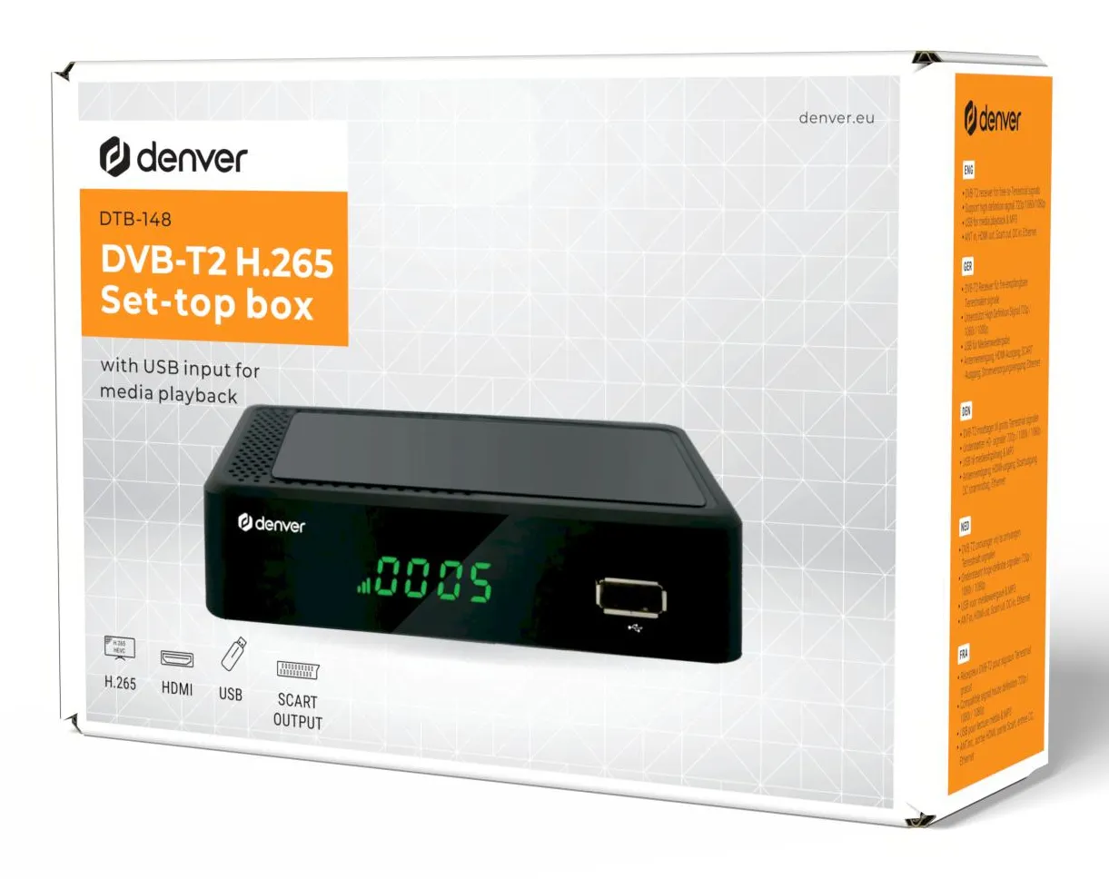 Denver DTB-148 HD - digitalbox (antenn)
