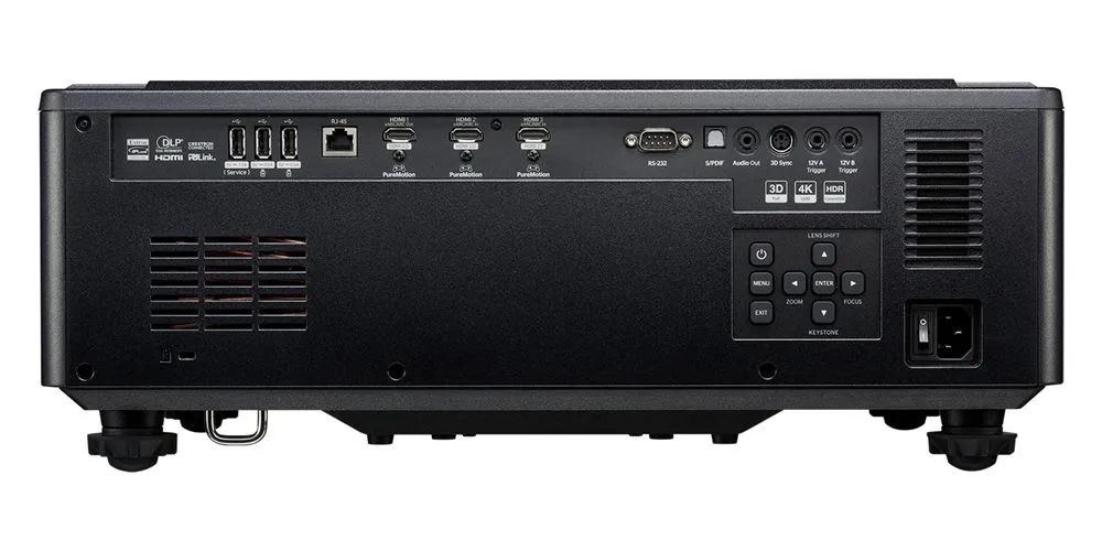 Optoma UHZ78LV DLP 4K UHD 5000 ANSI lm Laser Projector, Black
