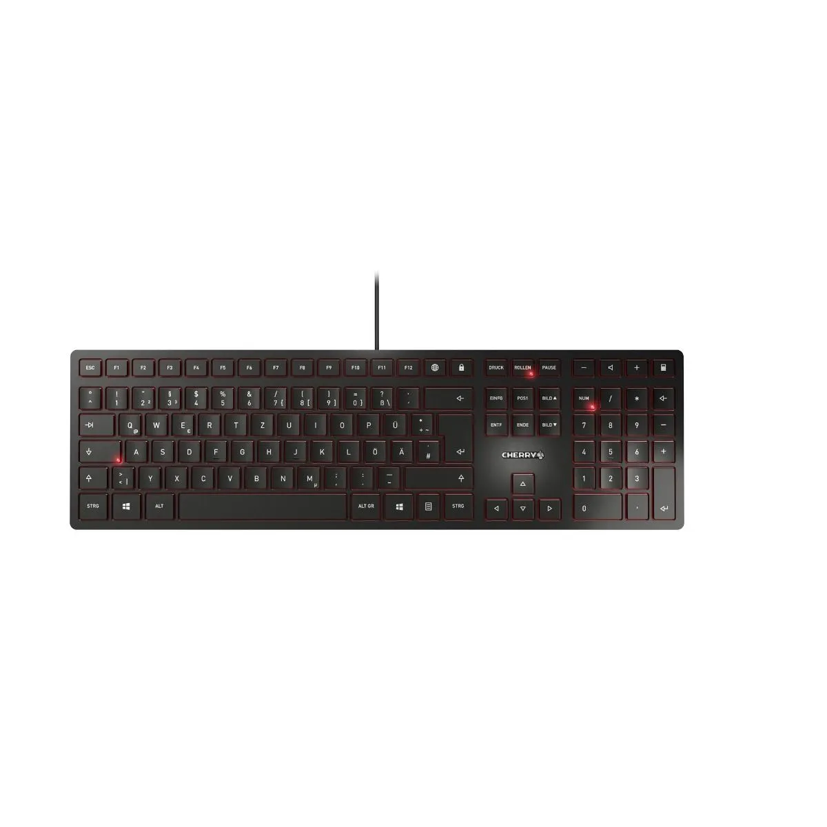 Cherry KC-6000 Slim Cherry SX-kytkimet -n&auml;pp&auml;imist&ouml;, Musta