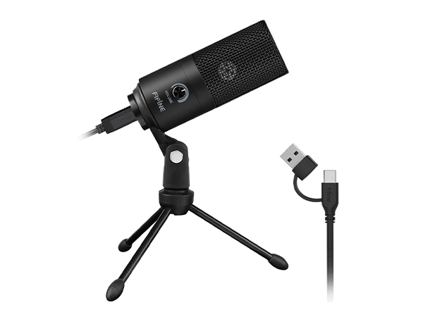 FIFINE K669B USB -kondensaattorimikrofoni, musta