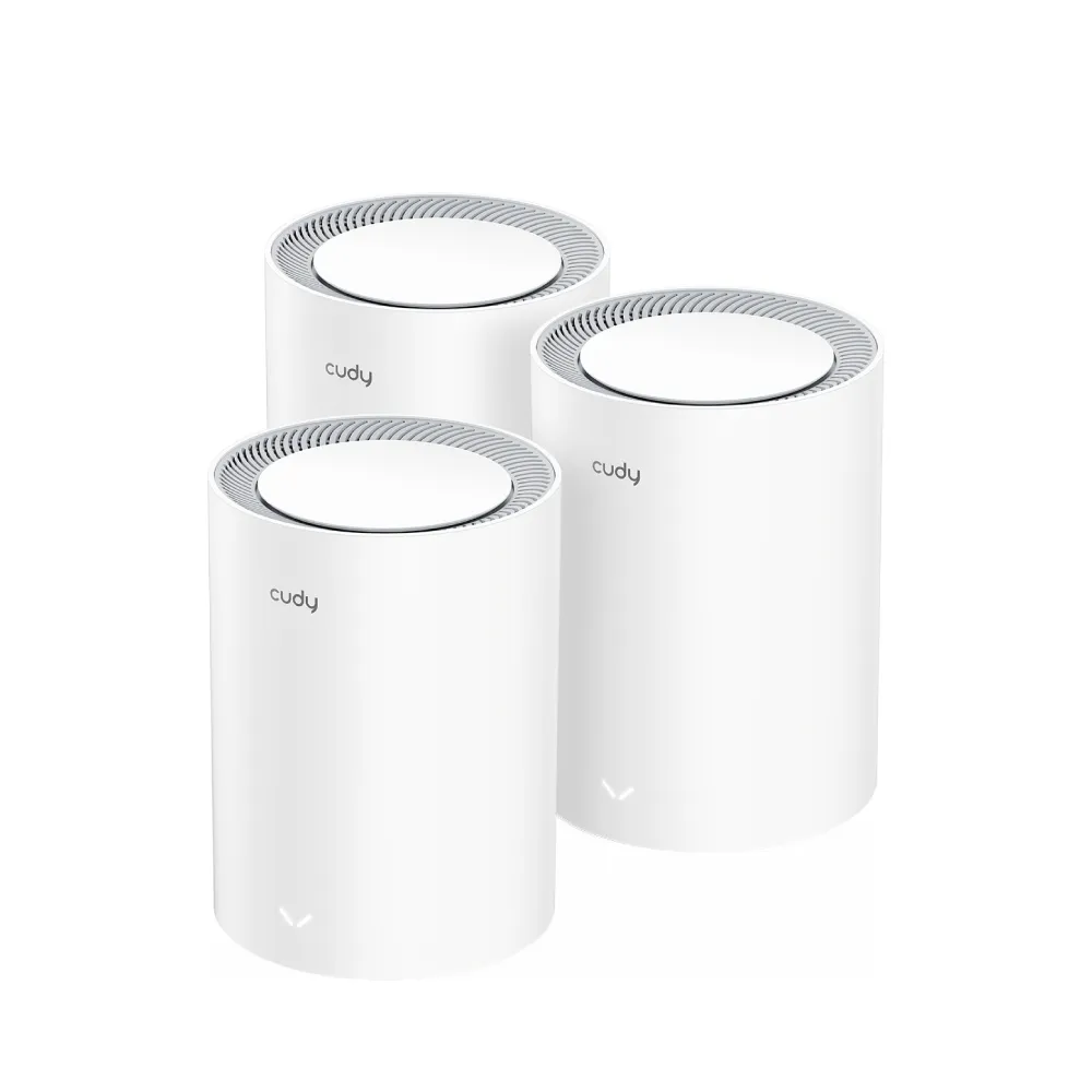 CUDY Mesh Solution M3000 3-pk WF6 AX3000 Gigabit 2.5G White