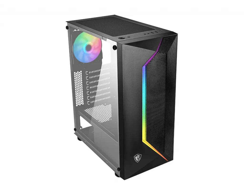 MSI MAG VAMPIRIC 100R Midi-Tower Case with RGB lighting, Black