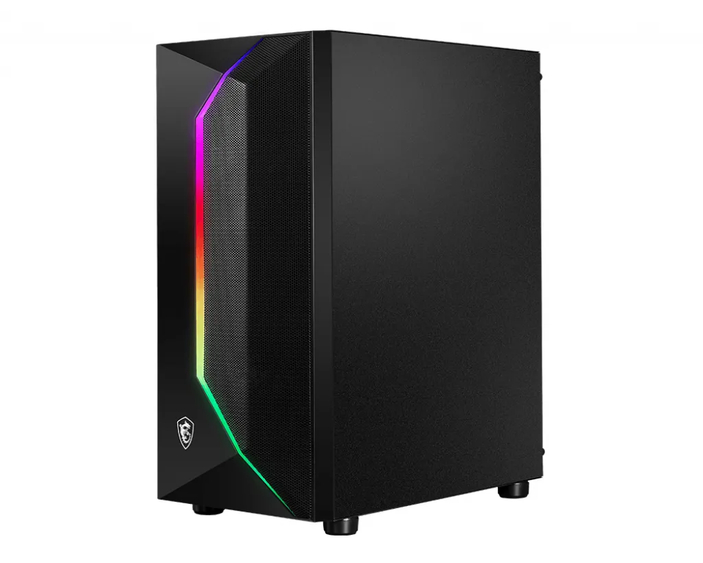MSI MAG VAMPIRIC 100R Midi-Tower Case with RGB lighting, Black