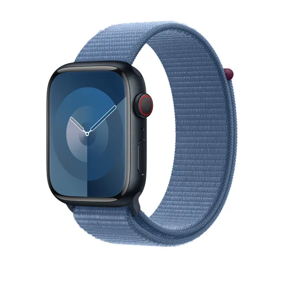 Apple Watch 45 mm Sport Loop -ranneke, Talvensininen
