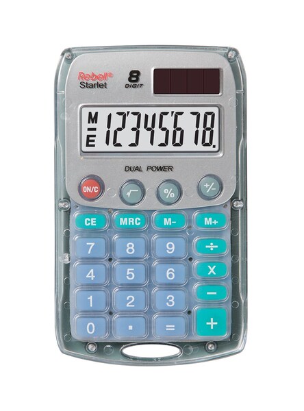 Rebell pocket calculator Starlet transparent