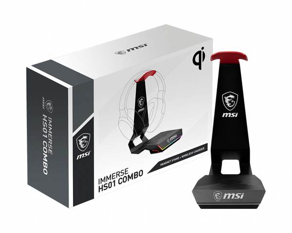 Immerse HS01 COMBO - headset stand, 15W Qi