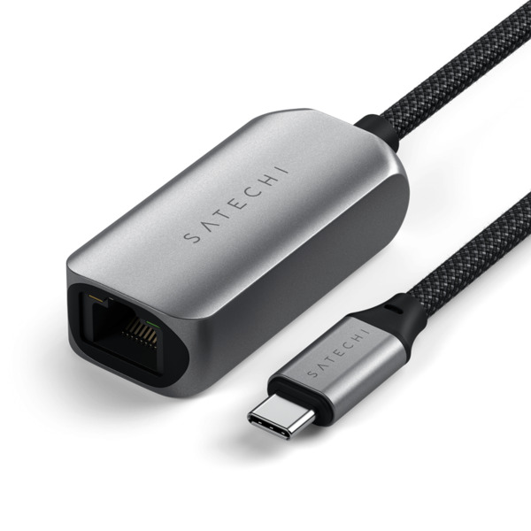 Satechi USB-C to 2.5 Gigabit Ethernet Adapter - N&auml;tverksadapter, Silver