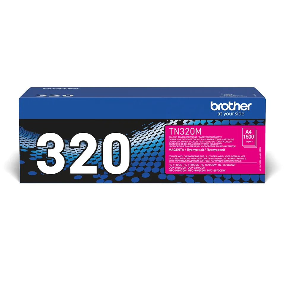 Brother TN320M - Magenta - alkuper&auml;inen - v&auml;riainekasetti malleihin Brother DCP-9055, DCP-9270, HL-4140, HL-4150, HL-4570, MFC-9460, MFC-9465, MFC-9970
