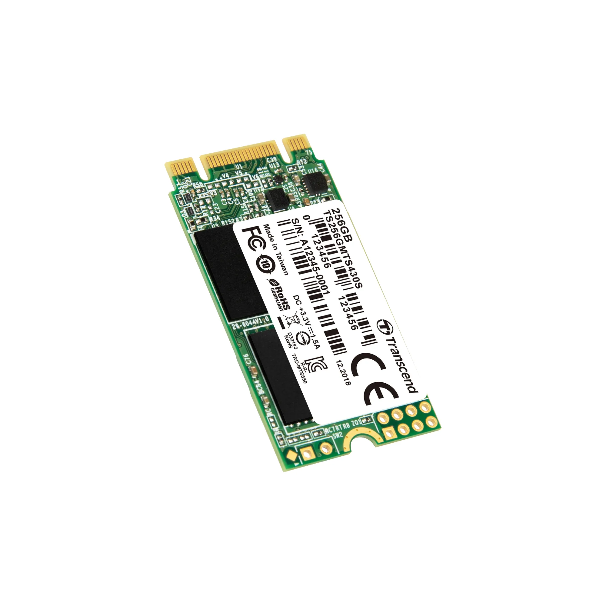 Transcend M.2 SSD 430S 256GB 256GB, SATA III, M.2 - SSD