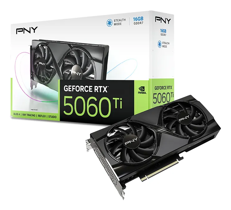 PNY GeForce  RTX 5060 Ti 16 GB Dual Fan - grafikkort
