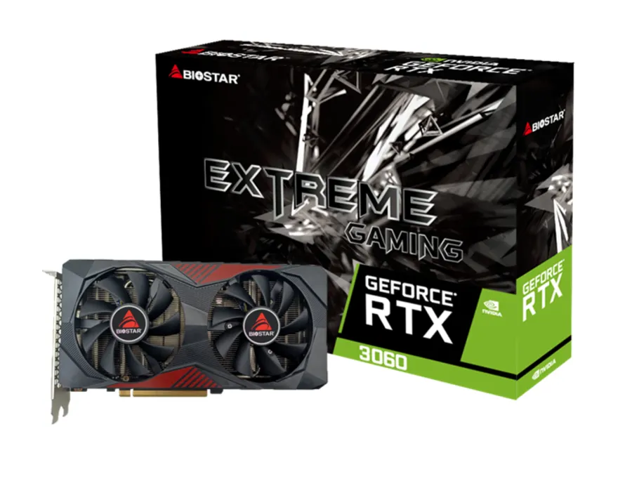 Biostar GeForce RTX 3060 12 Gt -n&auml;yt&ouml;nohjain