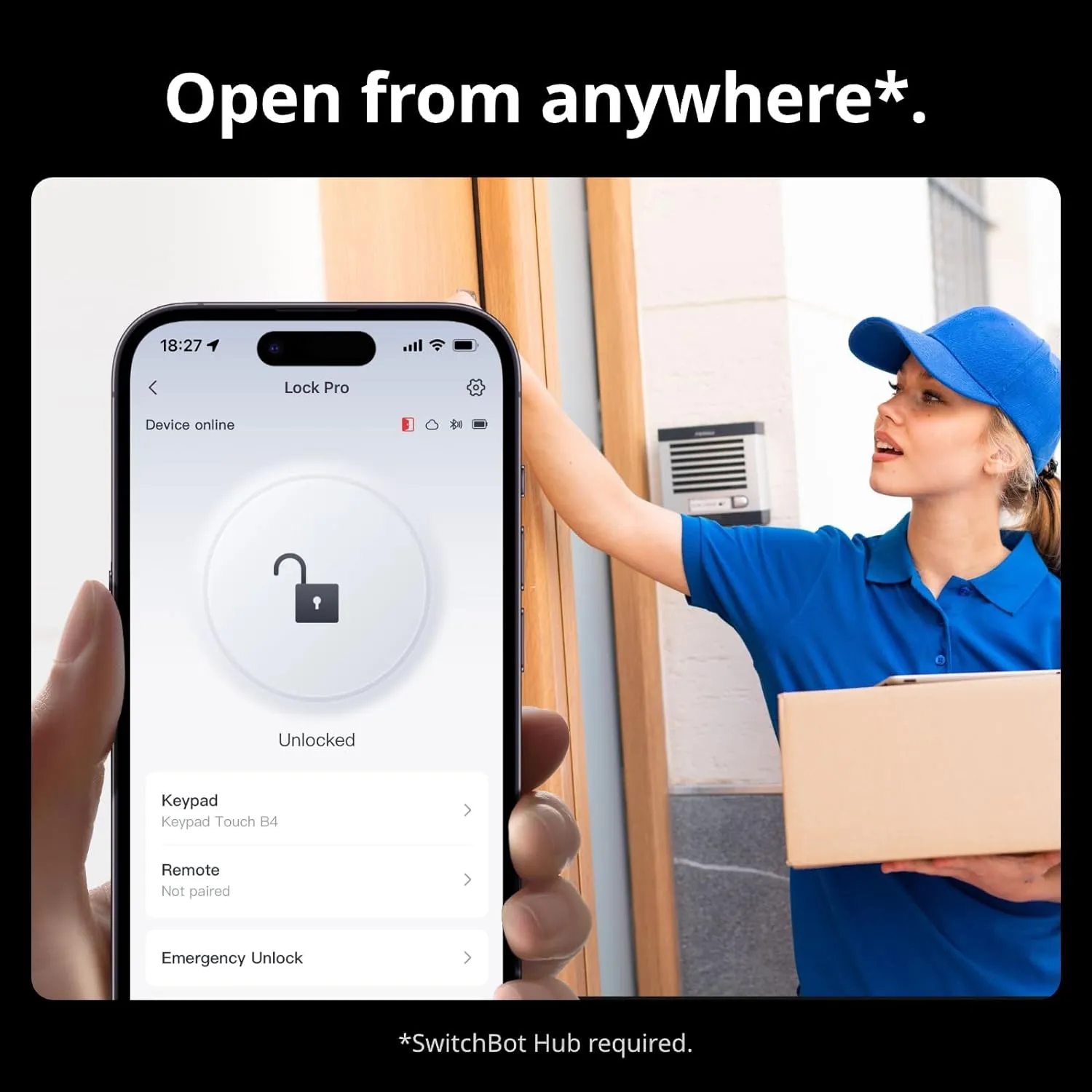 SwitchBot Lock Pro EU Version - smart l&aring;s, svart