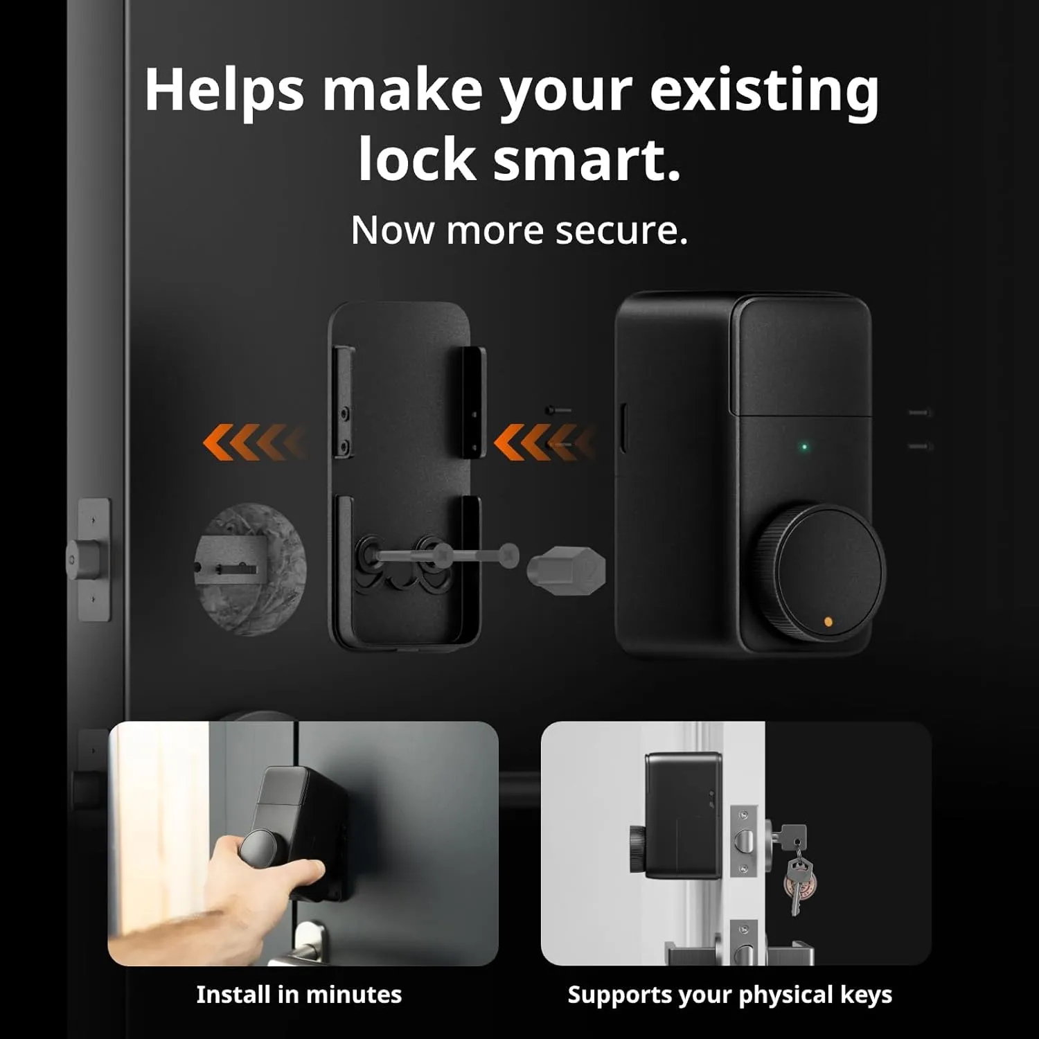 SwitchBot Lock Pro EU Version - &auml;lylukko, musta