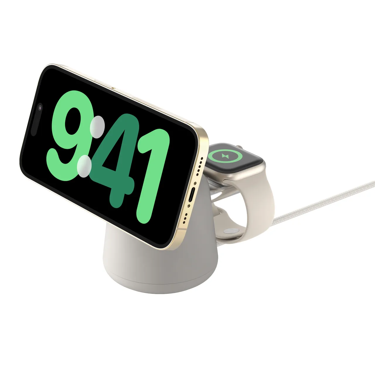 BOOST CHARGE PRO 2in1 MagSafe 15W Charging Stand, Sand