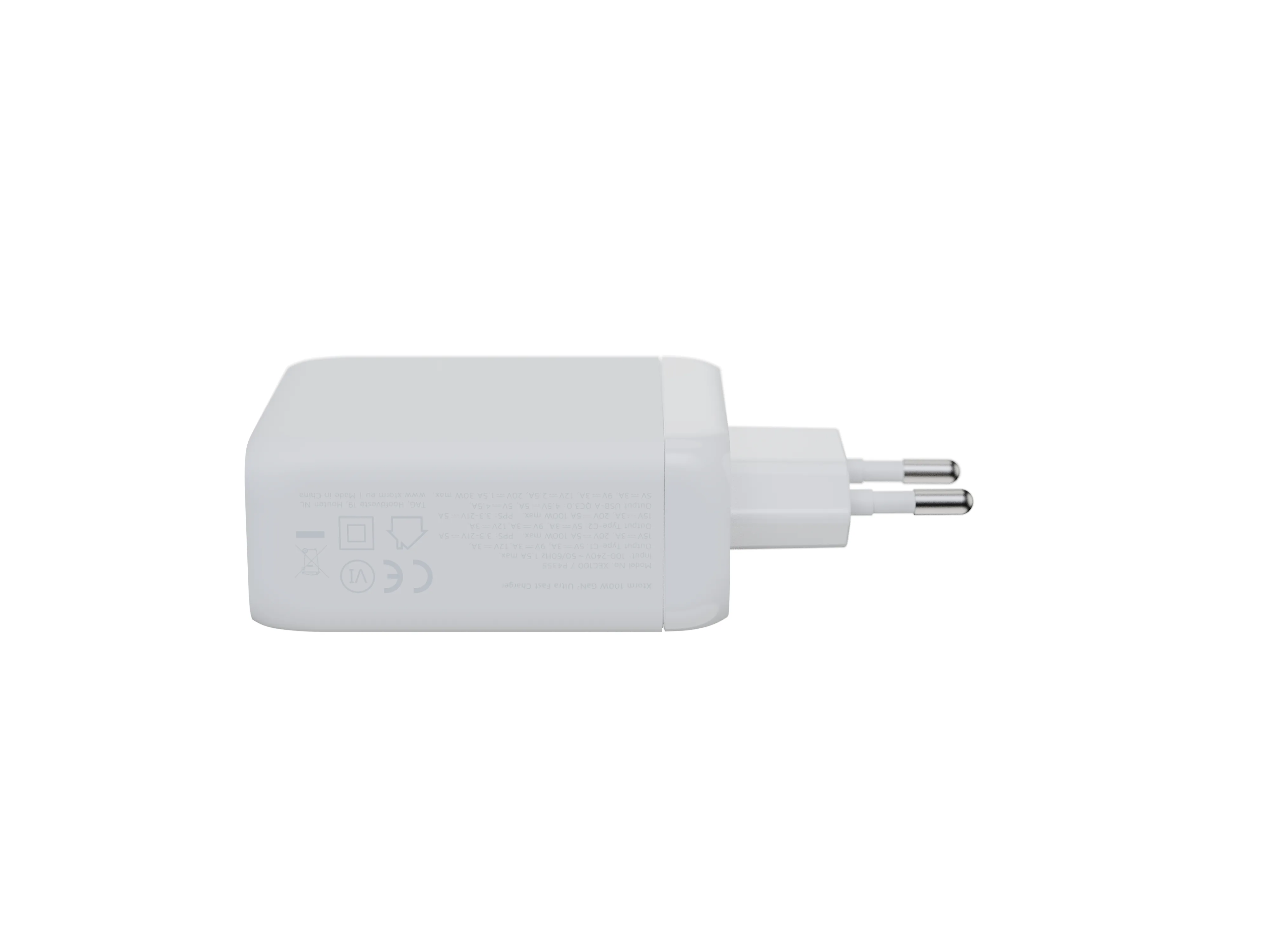 Xtorm 100W GaN2 Ultra Home Charger 2xUSB-C/USB-A - charger, White