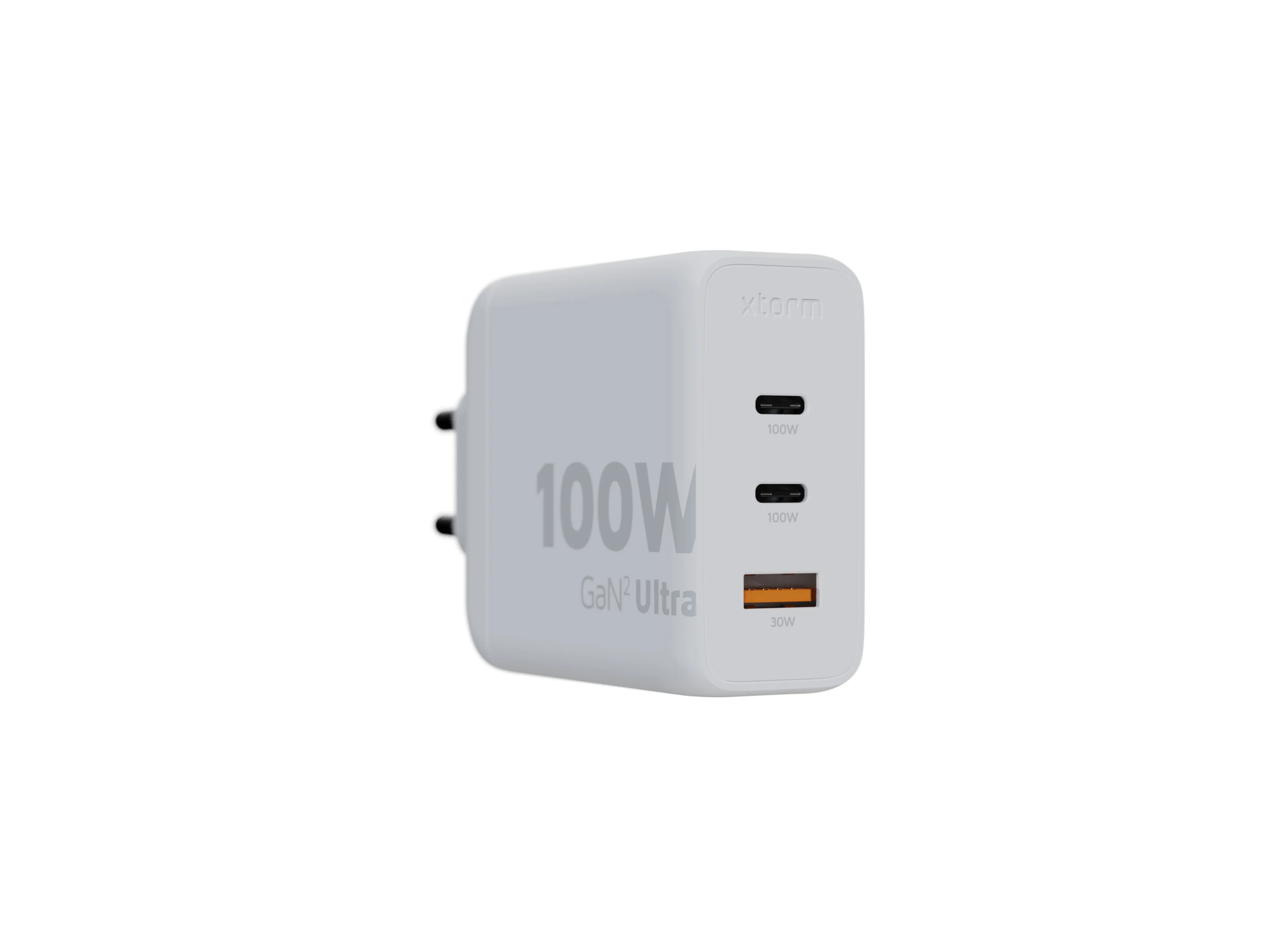 Xtorm 100W GaN2 Ultra Home Charger 2xUSB-C/USB-A - charger, White
