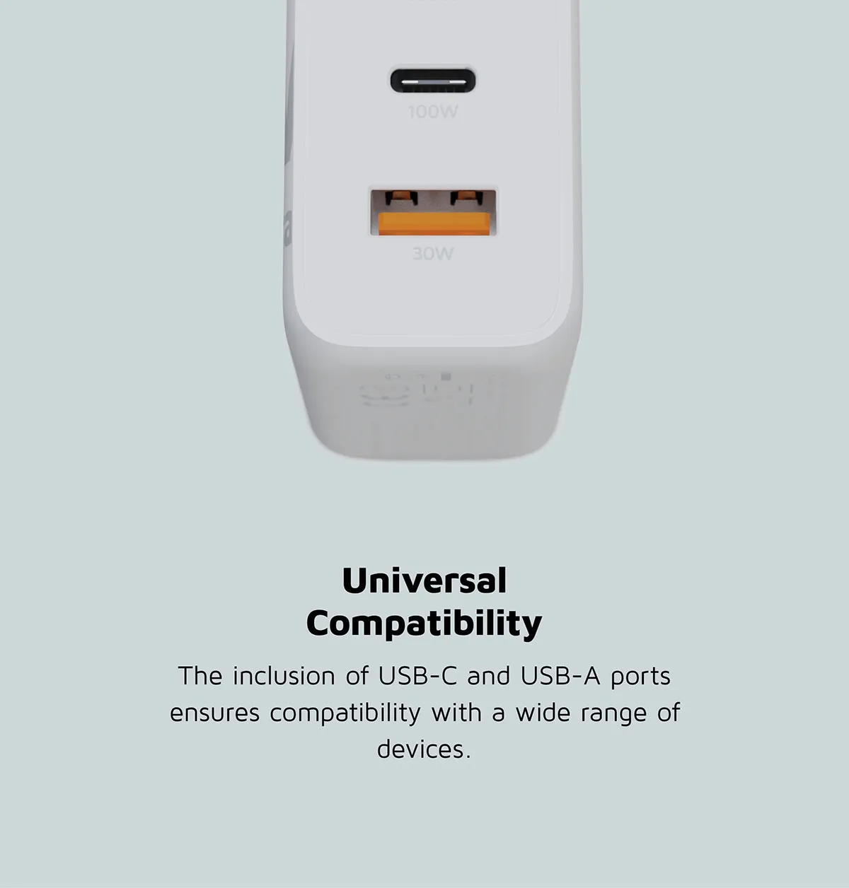 Xtorm 100W GaN2 Ultra Home Charger 2xUSB-C/USB-A - charger, White