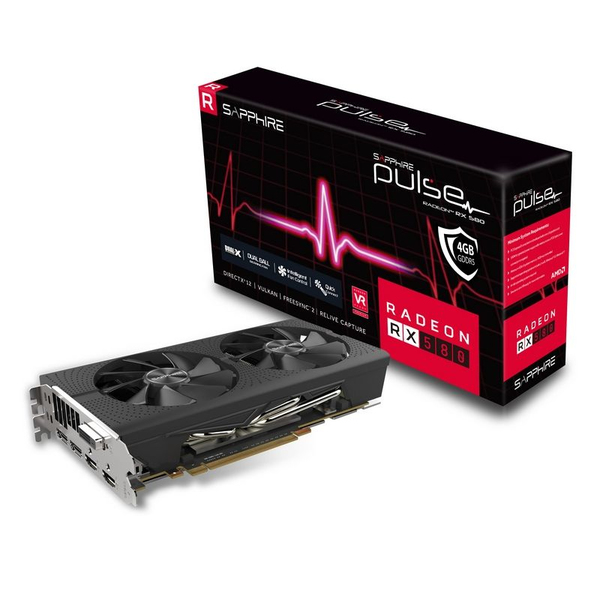Sapphire AMD Radeon RX 580 4GB, - Graphics card